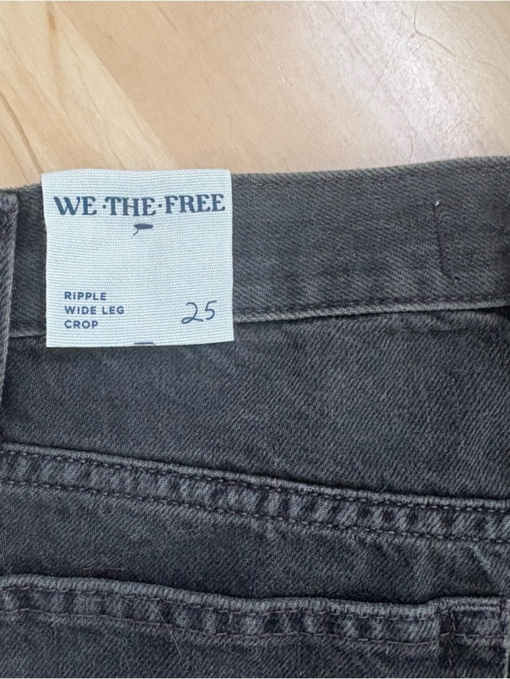 NWT Free People Ripple wide leg crop jeans - Picture 10 of 15